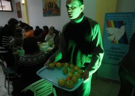 Christmas dinner for homeless and poor