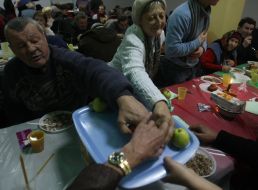 Christmas dinner for homeless and poor
