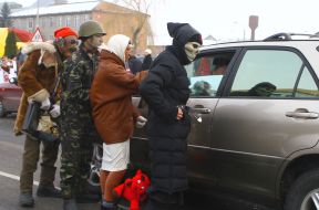 Участники празднования Рождества