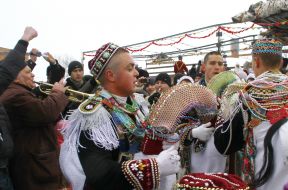 Участники празднования Рождества