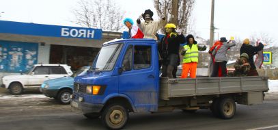 Участники празднования Рождества