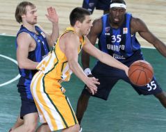 Aleksey Shchepkin, Aaron Pettway and Vladislav Podolyan