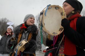 Celebration of Christmas in Pirogovo