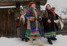 Celebration of Christmas in Pirogovo