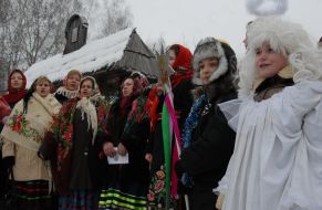 Celebration of Christmas in Pirogovo