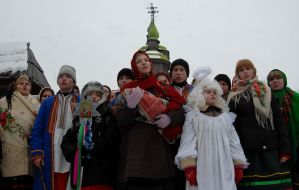 Celebration of Christmas in Pirogovo