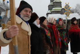 Celebration of Christmas in Pirogovo