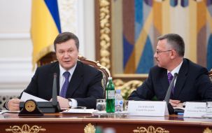Viktor Yanukovich and Sergey Golovatuy
