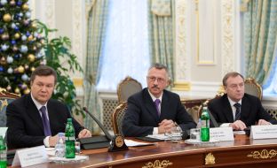 Viktor Yanukovich, Sergey Golovatuy and Aleksandr Lavrinovich