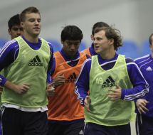 Andreу Yarmolenko, Leandro Almeida and Roman Zozulya