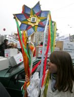 Participants of the theatricalized action