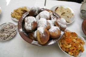 Meatless dishes on the festive table