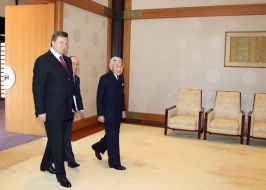 Viktor Yanukovich and Akihito