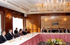 Viktor Yanukovich, Anatoliy Kinakh and Konstantin Grishchenko