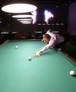 Billiards tournament participant