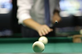 Billiards tournament participant