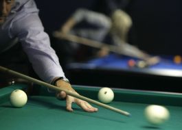 Billiards tournament participant