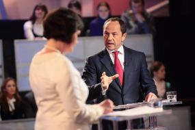 Irina Akimova and Sergey Tigipko