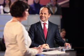 Irina Akimova and Sergey Tigipko