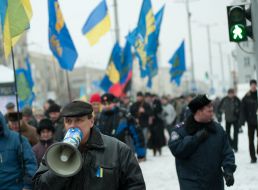Participants of the action devoted to Day of Collegiality