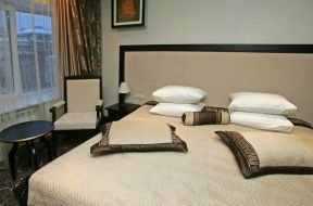The interior of hotel rooms
