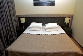 The interior of hotel rooms