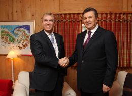 Viktor Yanukovych and Prince Andrew Duke of York