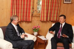Viktor Yanukovych and Prince Andrew Duke of York