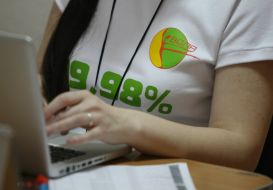 An employee the date-center of the companies ”Volya”