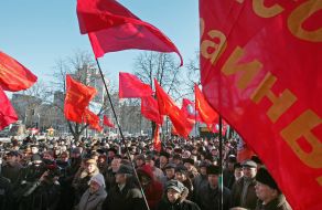 Participants of the mass meeting