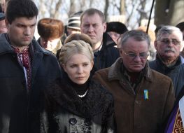 Yuliya Timoshenko, Vladimir Yavorivskiy and Mikhail Livinskiy