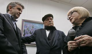 Stanislav Govorukhin, Mikhail Zurabov and Lyudmila Gordeladze
