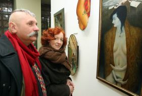 Visitors of exhibition