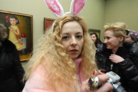 Visitor of exhibition