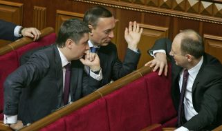 Vyacheslav Kirilenko, Nikolay Martynenko and Arseniy Yatsenyuk