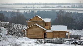 Small architectural building  in «Park Kievan Russia»
