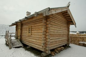 Small architectural building  in «Park Kievan Russia»