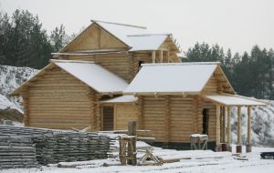 Small architectural building  in «Park Kievan Russia»