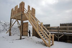 Small architectural building  in «Park Kievan Russia»