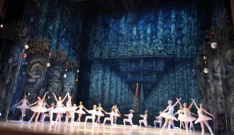 A scene from the ballet "The Nutcracker"