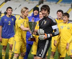 Players of the National soccer team of Ukraine