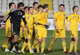 Players of the National soccer team of Ukraine