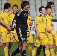 Players of the National soccer team of Ukraine
