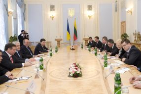 Meeting of Vladimir Litvin and Irena Degutiene in Kiev