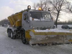 Snow-removal car