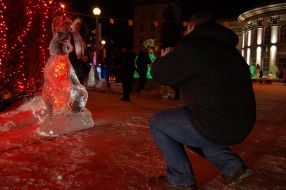 Kryzhtal festival of ice sculptures