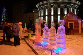 Kryzhtal festival of ice sculptures