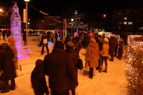 Kryzhtal festival of ice sculptures