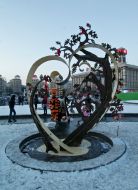 Tree of love installation