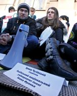 Students protest against the higher education degradation
